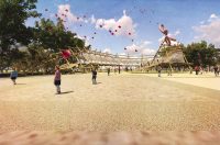 长兴县市民广场跨年临时建筑